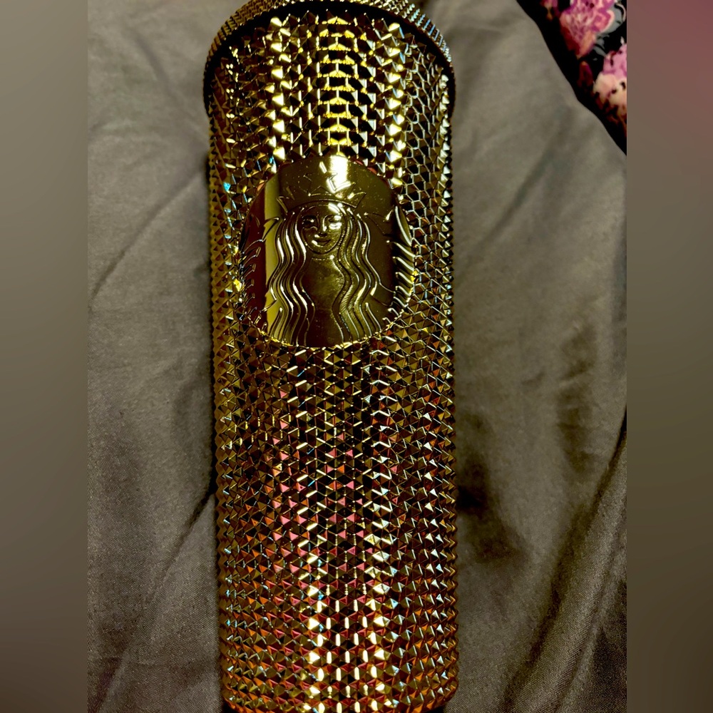 Starbucks gold bling tumbler